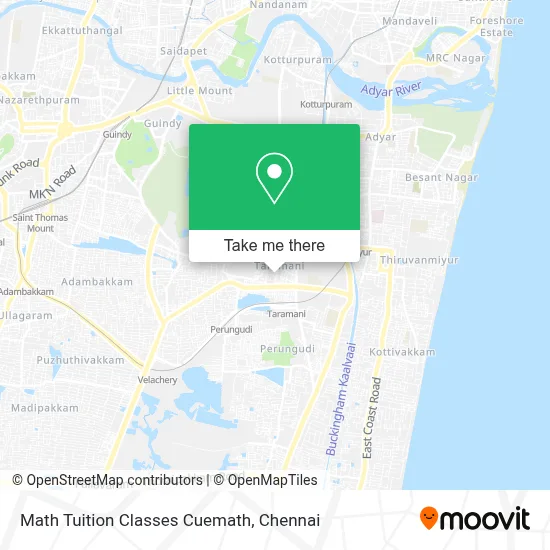 Math Tuition Classes Cuemath map