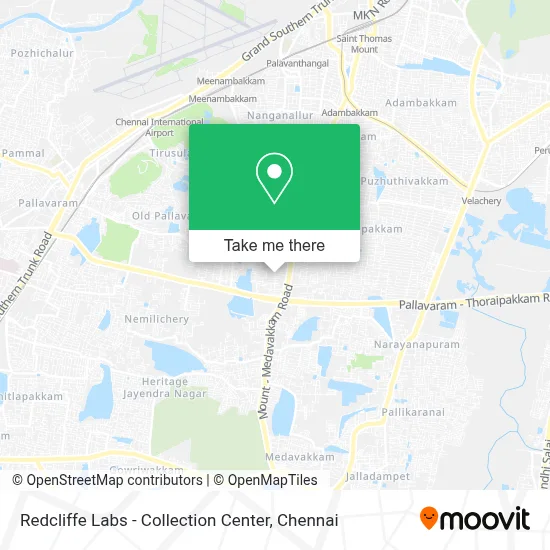 Redcliffe Labs - Collection Center map
