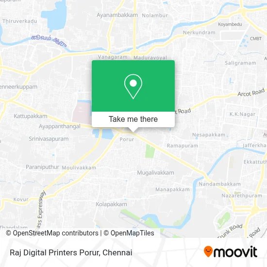 Raj Digital Printers Porur map