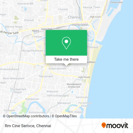 Rm Cine Serivce map