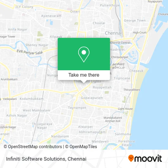 Infiniti Software Solutions map