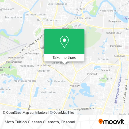 Math Tuition Classes Cuemath map