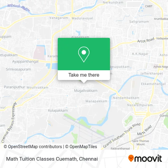 Math Tuition Classes Cuemath map