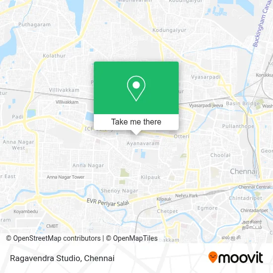 Ragavendra Studio map