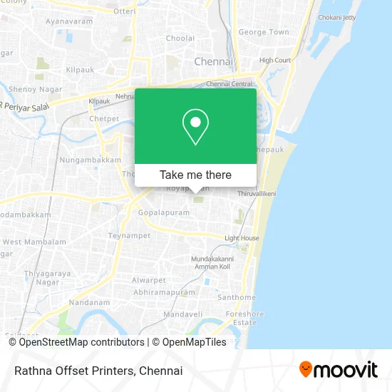 Rathna Offset Printers map