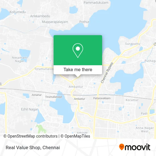 Real Value Shop map