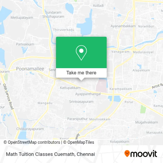 Math Tuition Classes Cuemath map
