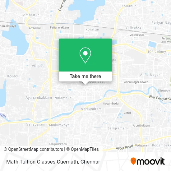 Math Tuition Classes Cuemath map
