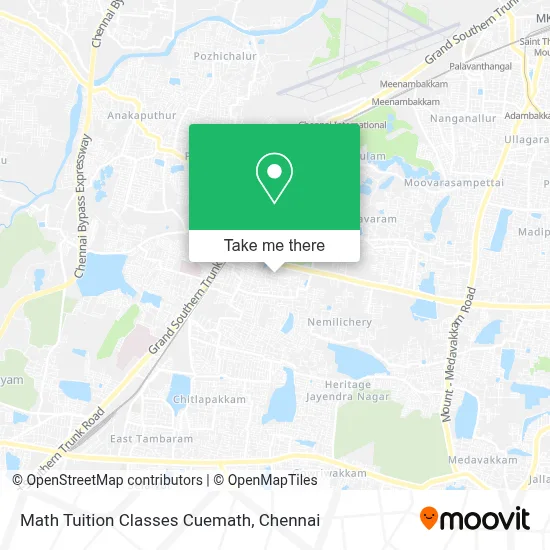 Math Tuition Classes Cuemath map