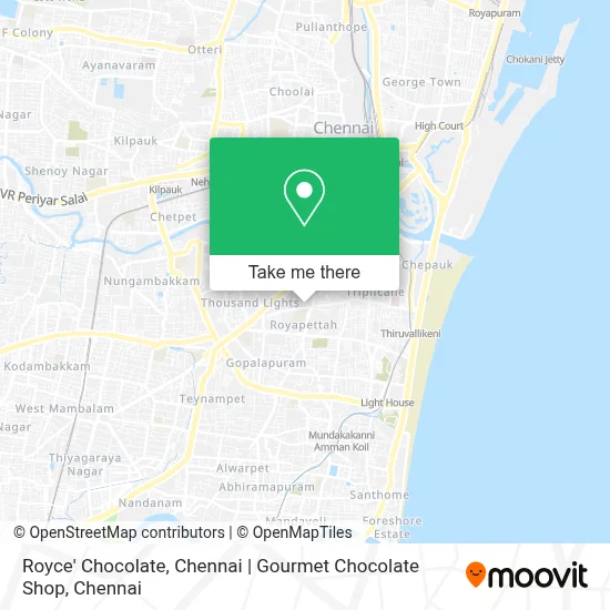 Royce' Chocolate, Chennai | Gourmet Chocolate Shop map