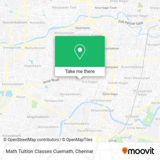 Math Tuition Classes Cuemath map