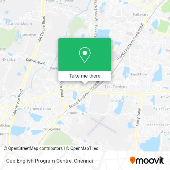 Cue English Program Centre map