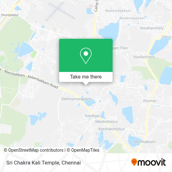 Sri Chakra Kali Temple map