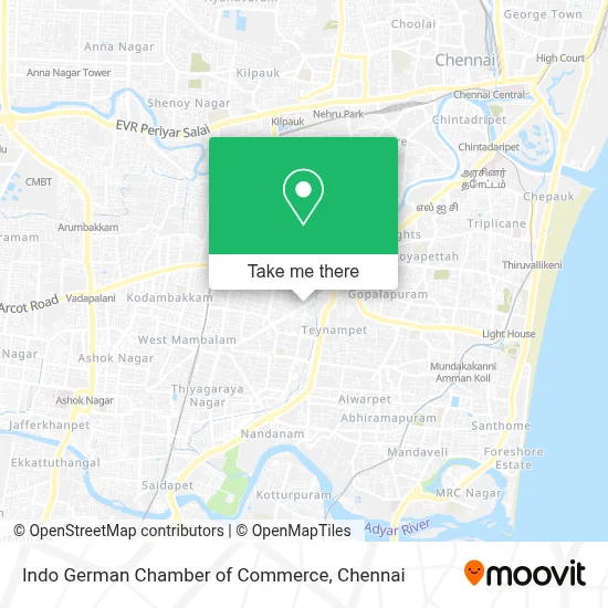 Indo German Chamber Of Commerce map