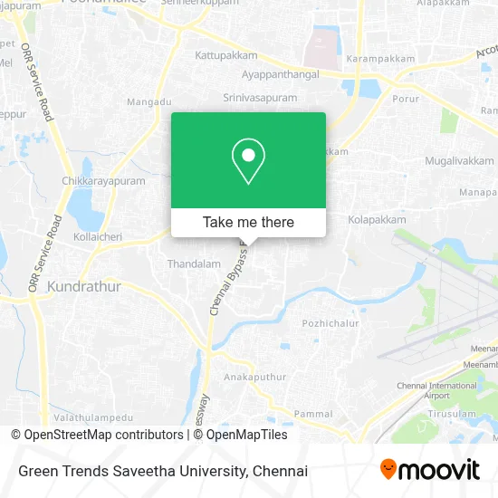 Green Trends Saveetha University map