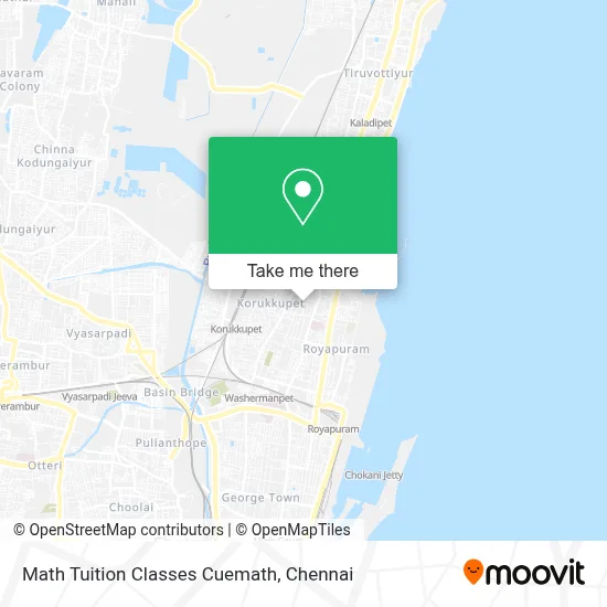 Math Tuition Classes Cuemath map