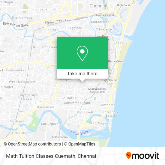 Math Tuition Classes Cuemath map