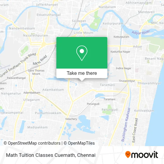 Math Tuition Classes Cuemath map