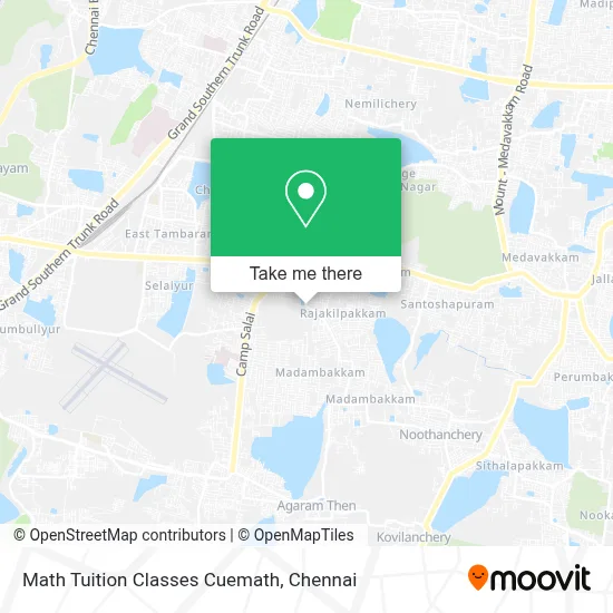 Math Tuition Classes Cuemath map