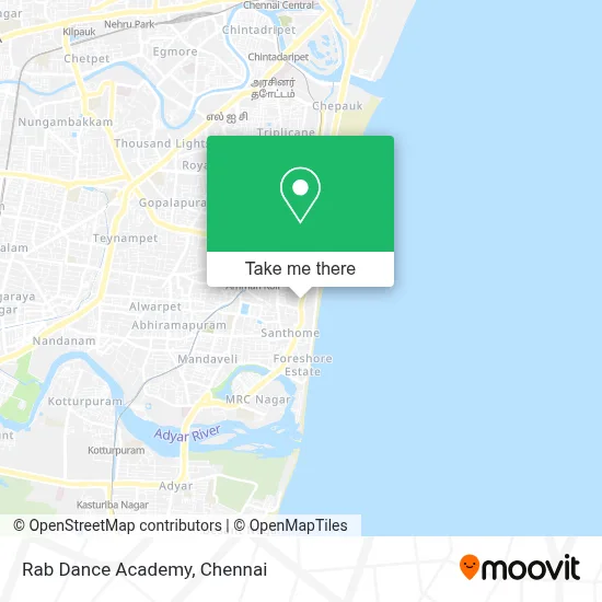 Rab Dance Academy map
