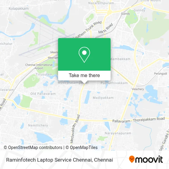 Raminfotech Laptop Service Chennai map