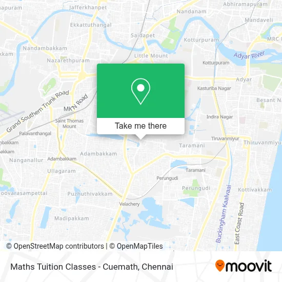 Maths Tuition Classes - Cuemath map