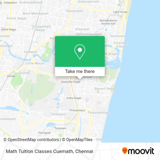 Math Tuition Classes Cuemath map