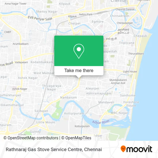 Rathnaraj Gas Stove Service Centre map