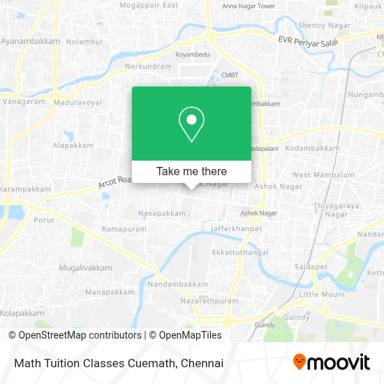 Math Tuition Classes Cuemath map