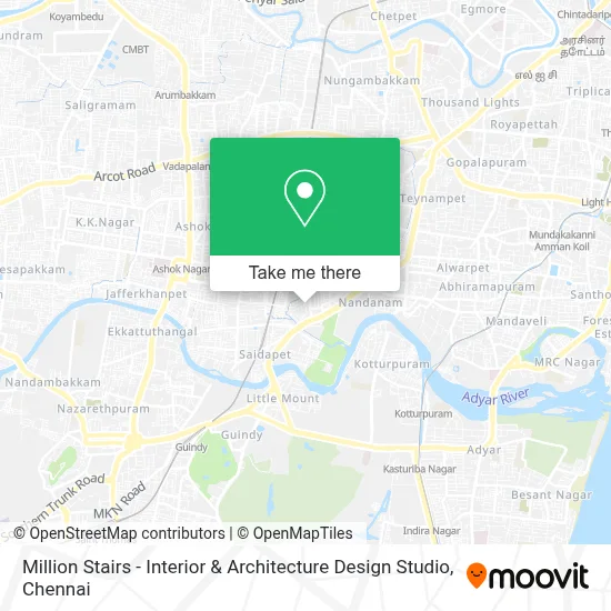 Million Stairs - Interior & Architecture Design Studio map