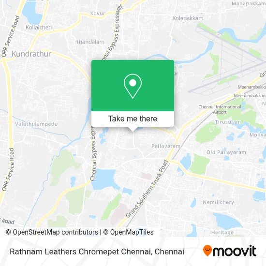 Rathnam Leathers Chromepet Chennai map
