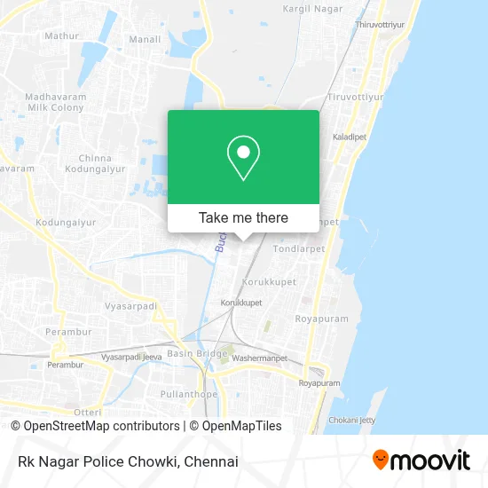 Rk Nagar Police Chowki map