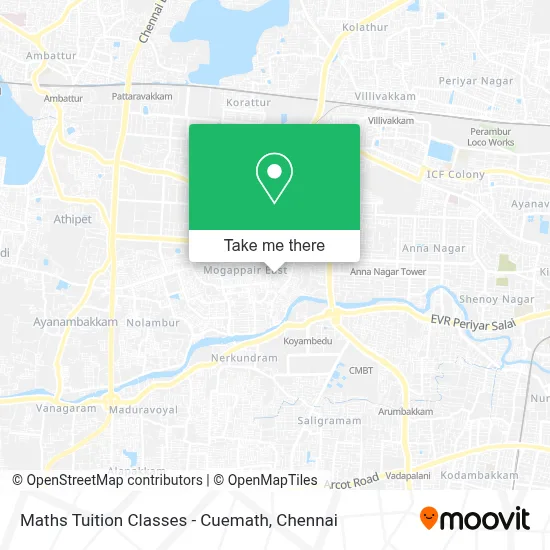 Maths Tuition Classes - Cuemath map