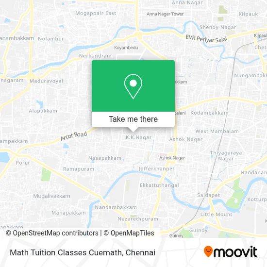 Math Tuition Classes Cuemath map