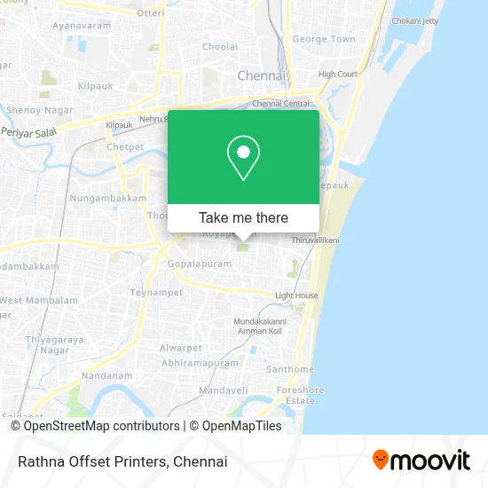 Rathna Offset Printers map