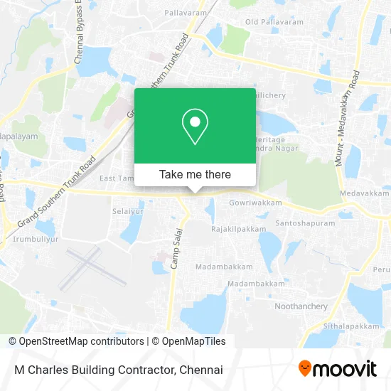 M Charles Building Contractor map