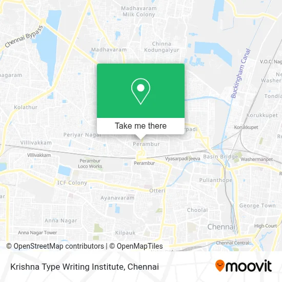 Krishna Type Writing Institute map