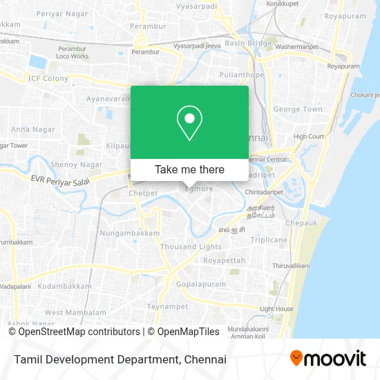 Tamil Development Department map