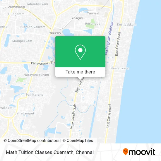 Math Tuition Classes Cuemath map