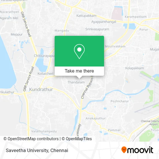 Saveetha University map