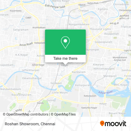 Roshan Showroom map