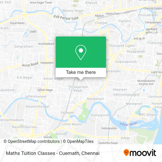 Maths Tuition Classes - Cuemath map