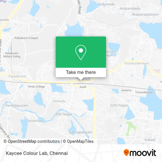 Kaycee Colour Lab map
