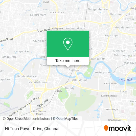 Hi Tech Power Drive map