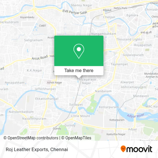 Roj Leather Exports map