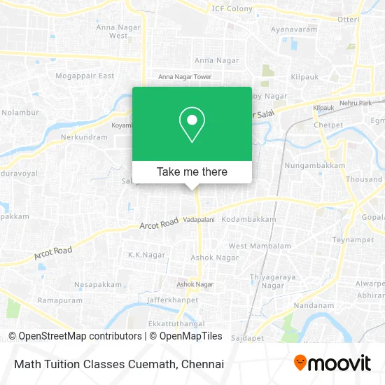 Math Tuition Classes Cuemath map