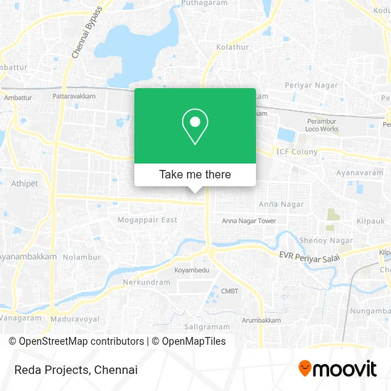 Reda Projects map