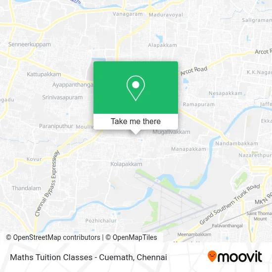 Maths Tuition Classes - Cuemath map