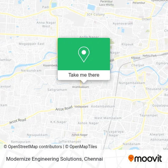Modernize Engineering Solutions map