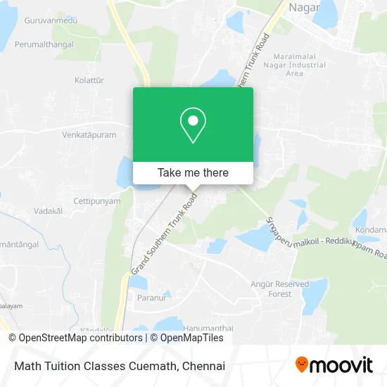 Math Tuition Classes Cuemath map
